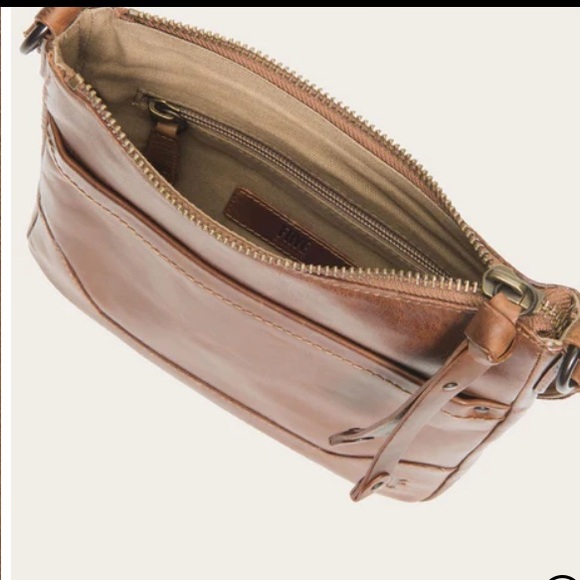 Frye Tan Leather Melissa swing pack  Crossbody Bag